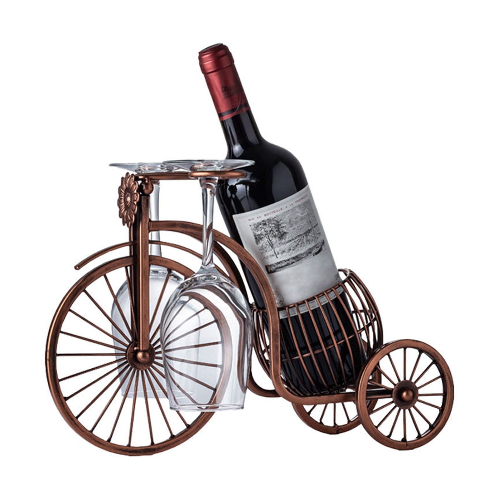 Suporte Criativo para vinhos Triciclo - CS1032 - Casa Cherie