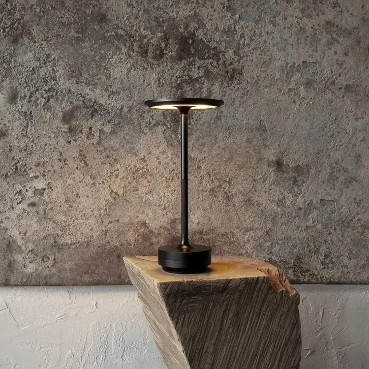 Candeeiro de mesa sem fio de metal galvanizado LED - Luminária - LOJA TDT