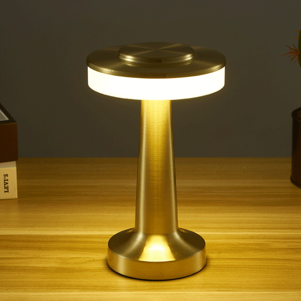 Luminária de mesa - sensor de toque regulável - recarregável - tdt iluminação