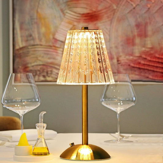luminária de mesa - luminária cristal - tdt iluminação